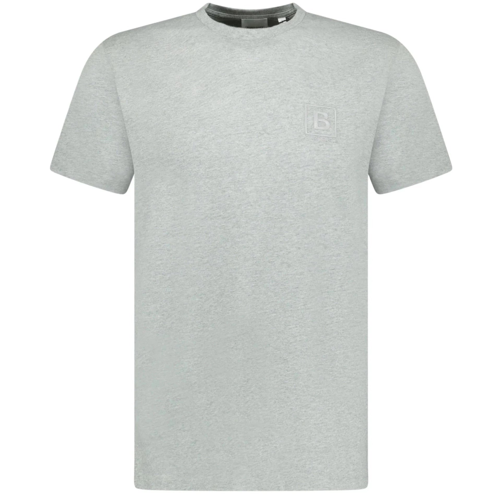 Burberry Grey Jenson Logo T-Shirt for Men - Classic Cotton Casual Tee for Everyday Wear, Street Style & Outfits