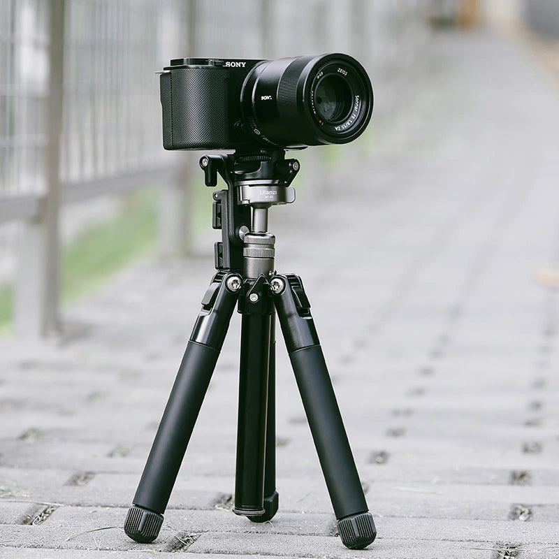 Ulanzi MT 63 Portable Mini Tripod Stand with Phone Mount - Compact Lightweight Travel Tripod for Smartphones, DSLR Cameras & Vlogging - Perfect for Travel, Photography & Content Creation