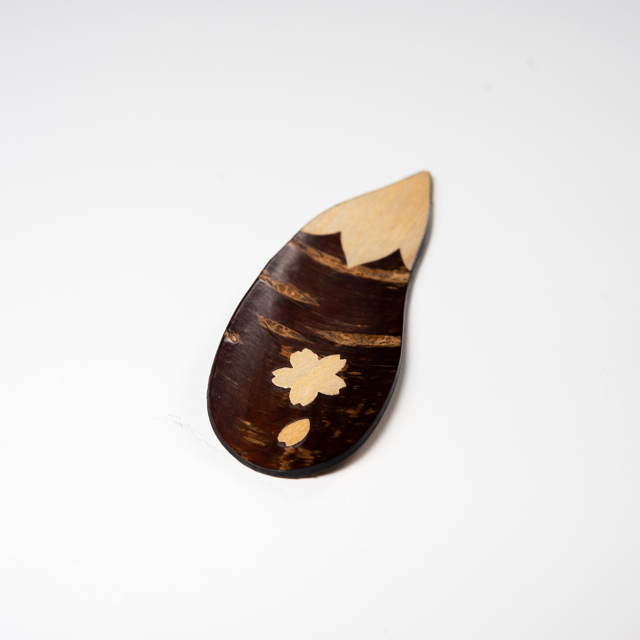 Premium Tomioka Cherry Bark Tea Spoon - Handcrafted Japanese Nasubi Spoon for Tea Ceremony & Desserts | Elegant Gift for Tea Lovers & Home Decor