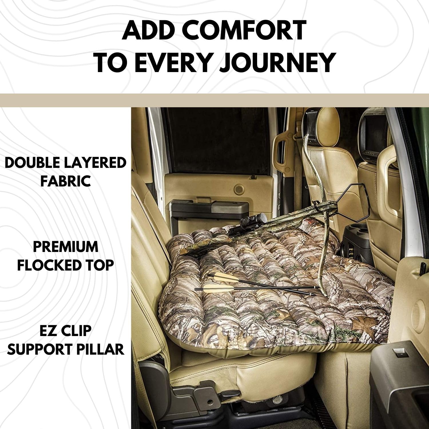 **Pittman Outdoors Backseat Air Mattress for Trucks, Vans & SUVs - 60