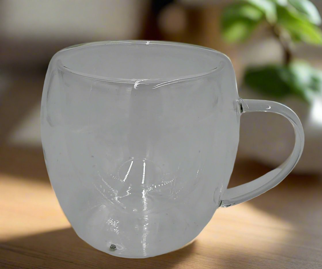 3.25x4 Inch Double Wall Insulated Tea Glass - 1 Piece (72/Case) - Perfect for Hot & Cold Beverages at Home, Office or Cafe