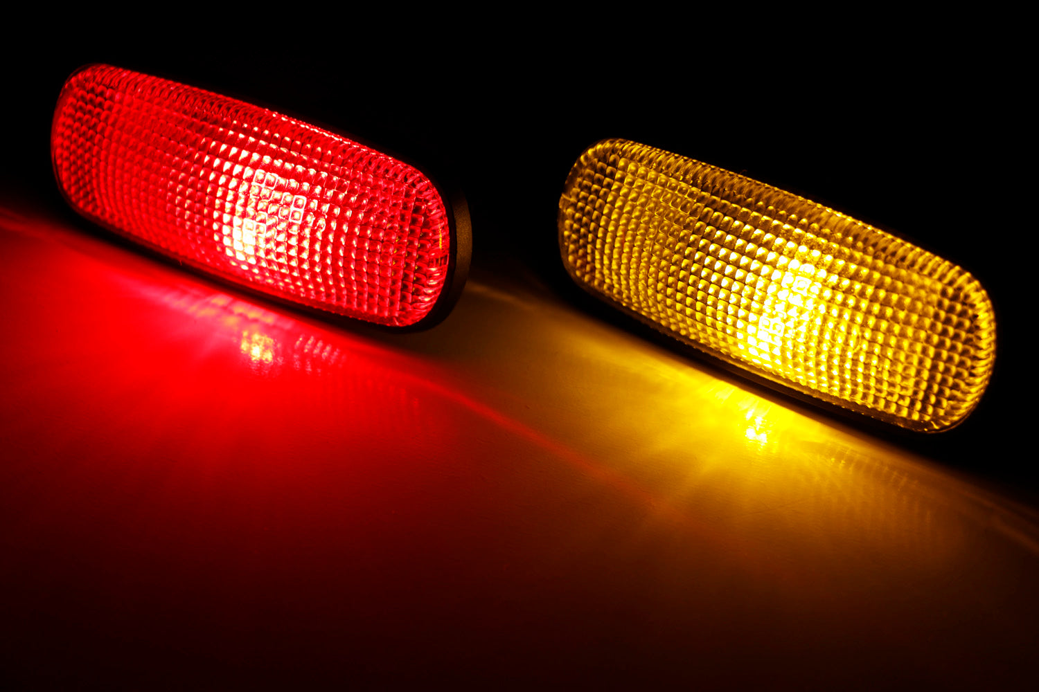 Clear Lens LED Front & Rear Fender Side Marker Lights for 2003-2009 Dodge RAM 1500/2500/3500 - DOT Approved, Easy Installation - Perfect for Night Driving & Off-Road Adventures