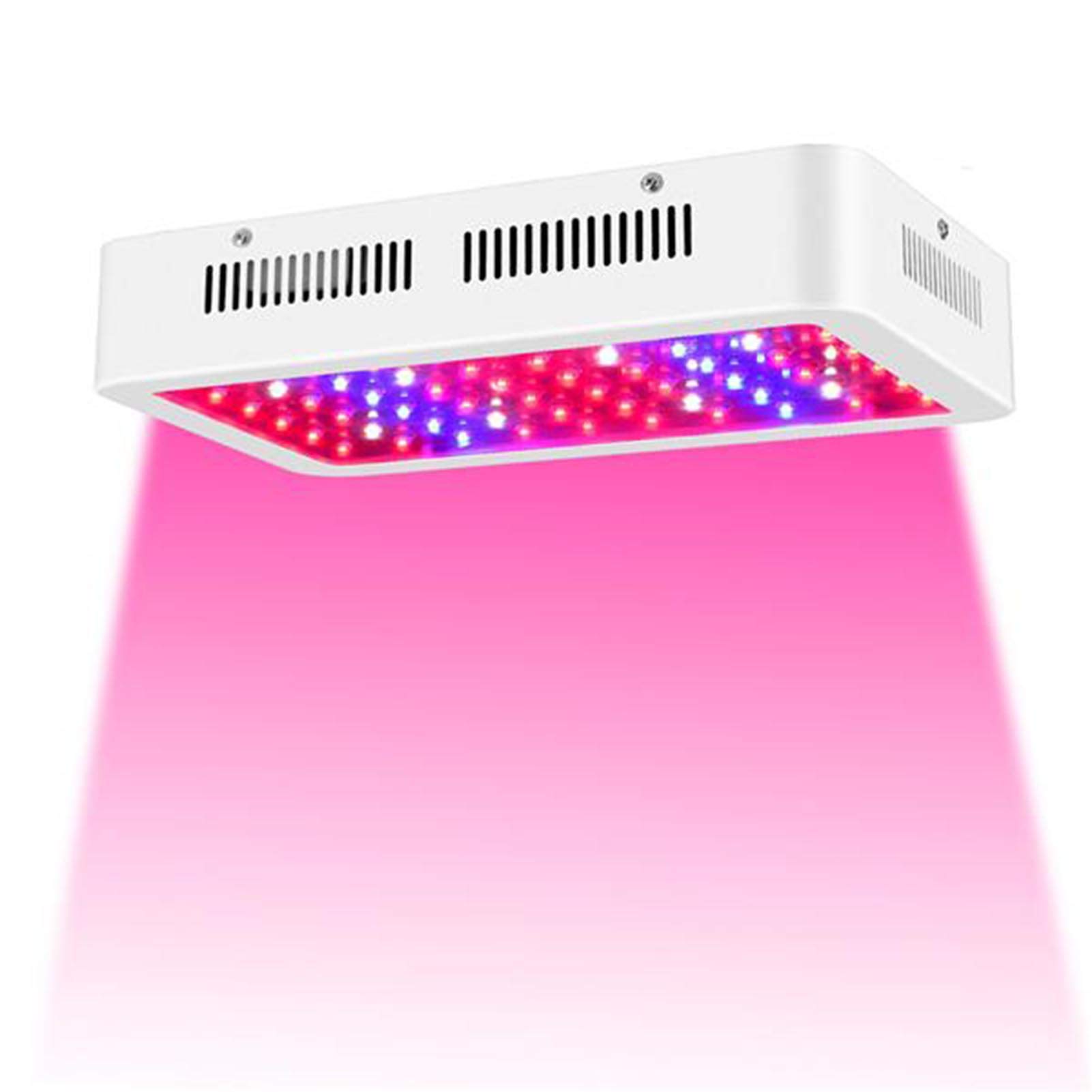 600W Full Spectrum LED Grow Light with Dual Chips (380-730nm) for Hydroponic Indoor Plants - Seedlings, Veg & Bloom Stage - Perfect for Greenhouse, Grow Tent and Home Gardening