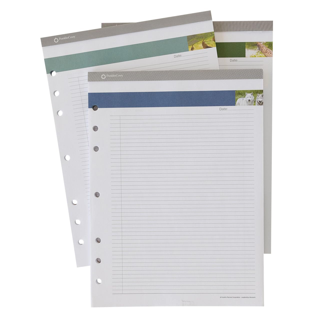 FranklinCovey Leadership Portfolio Notepads - 48 Pages Per Pad, Monarch Size, Set of 3 - Premium Executive Notebook for Business Meetings, Office Organization & Professional Note Taking