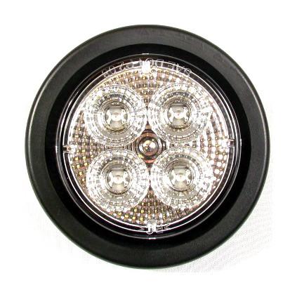 Fortpro 2.5 Inch Round Clearance Marker LED Light with 4 LEDs - Durable Truck & Trailer Side Marker Lights for Enhanced Visibility & Safety