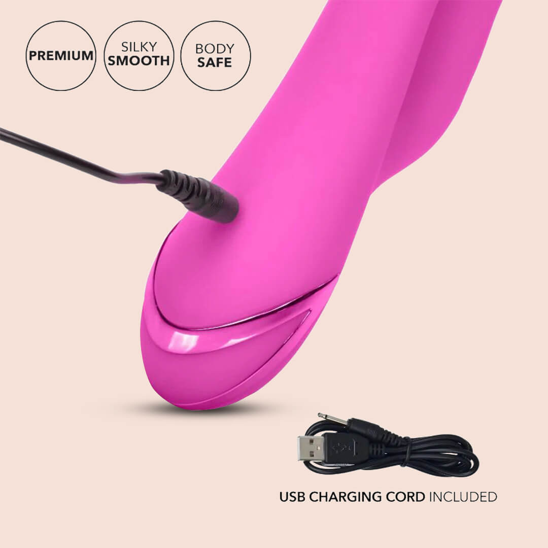 California Dreaming® Malibu Minx Rabbit Vibrator - Powerful Air Suction Clitoral Stimulator for Women, Waterproof & Rechargeable Adult Toy - Perfect for Solo Play & Couples Intimacy