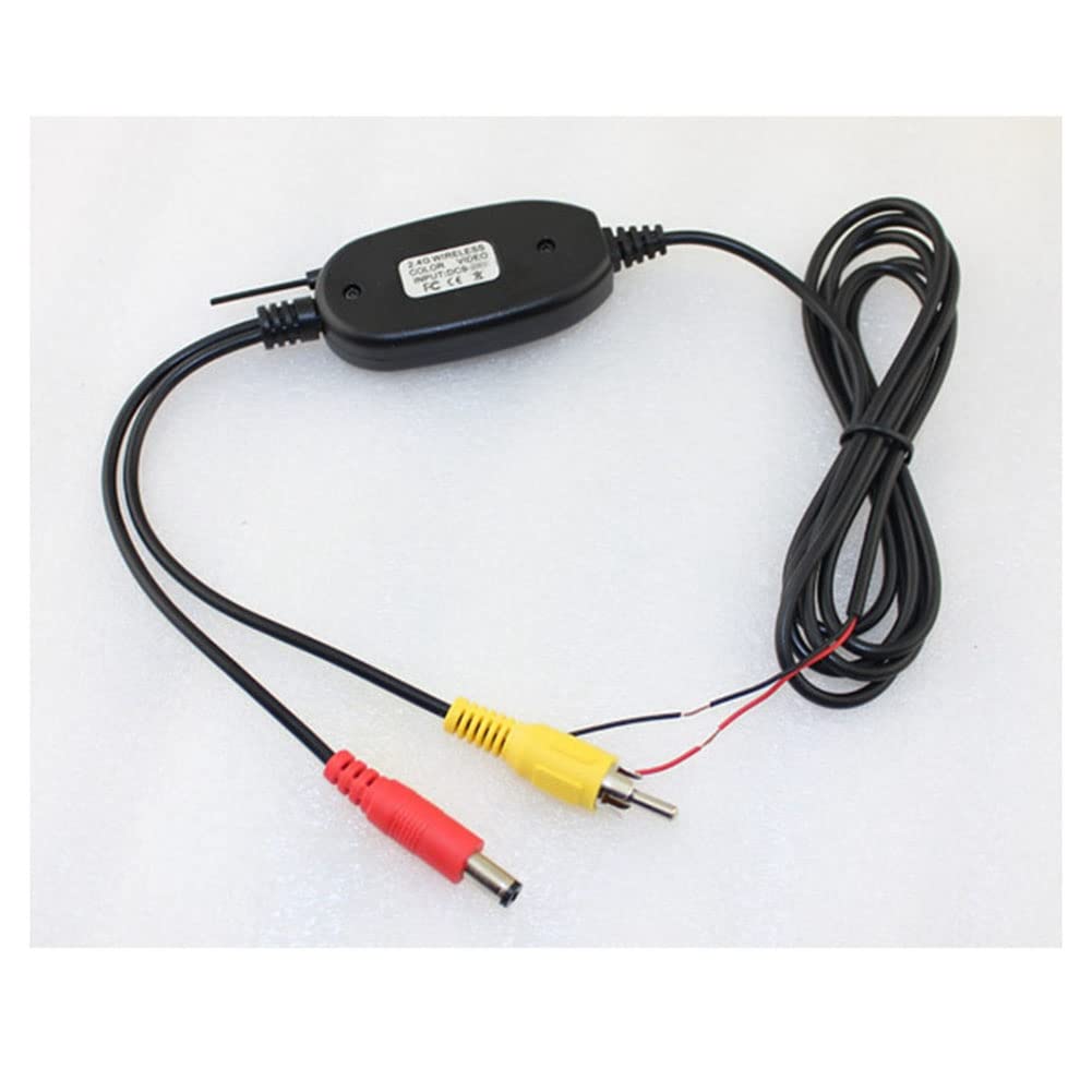 2.4GHz Wireless Video Transmitter and Receiver Kit - HD Transmission for Car DVD Monitors & Backup Cameras | Perfect for Rear View Safety, Parking Assistance, and Vehicle Security Systems