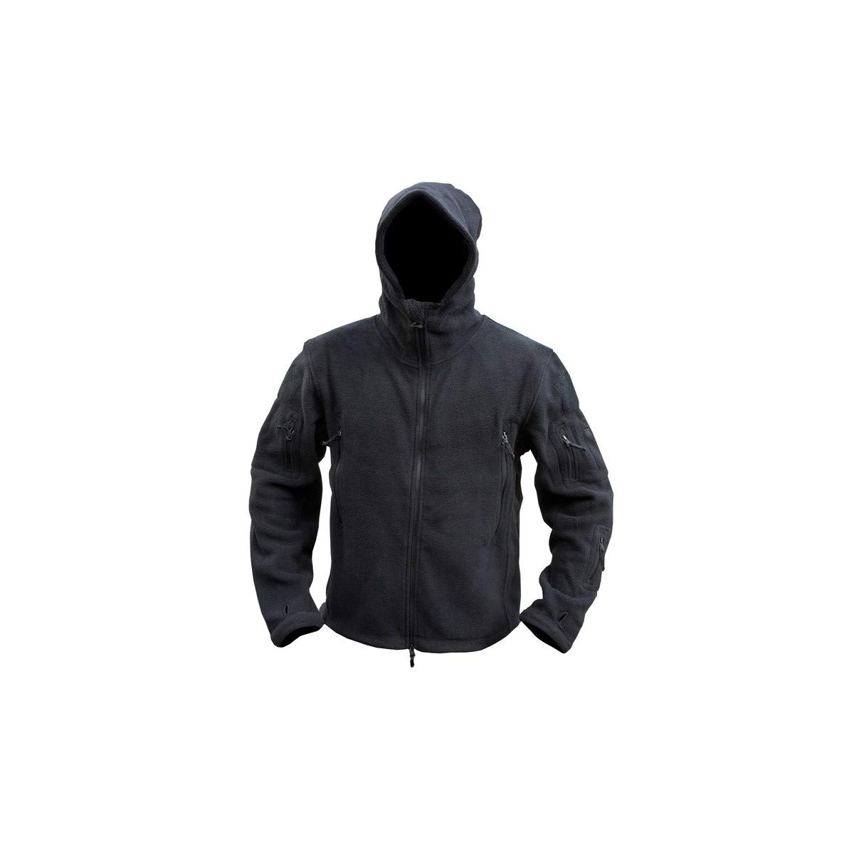 Men's Recon Tactical Fleece Hoodie - Warm Winter Jacket for Outdoor Activities, Hiking & Camping Gear - Cold Weather Fleece Pullover for Men