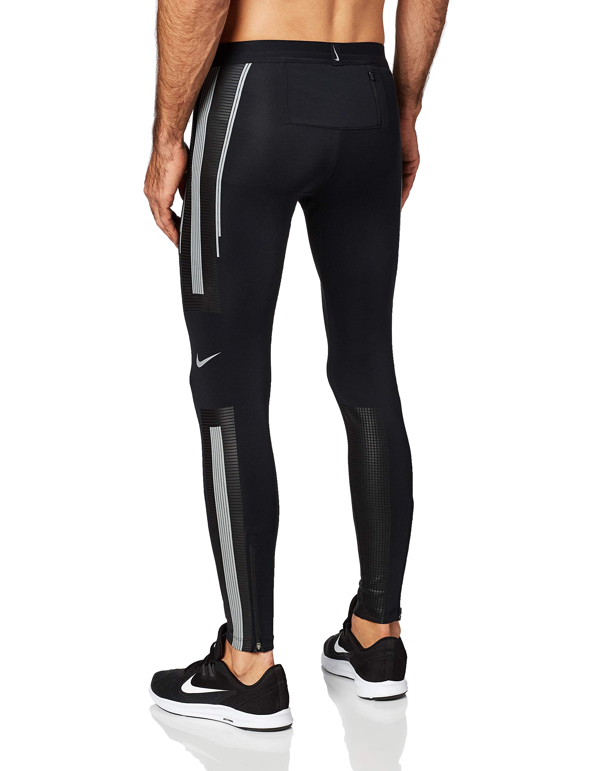 Nike Alpha Power Running Tights for Men - High-Performance Compression Pants (XX-Large, Black) | Ideal for Marathon Training, Gym Workouts & Outdoor Running