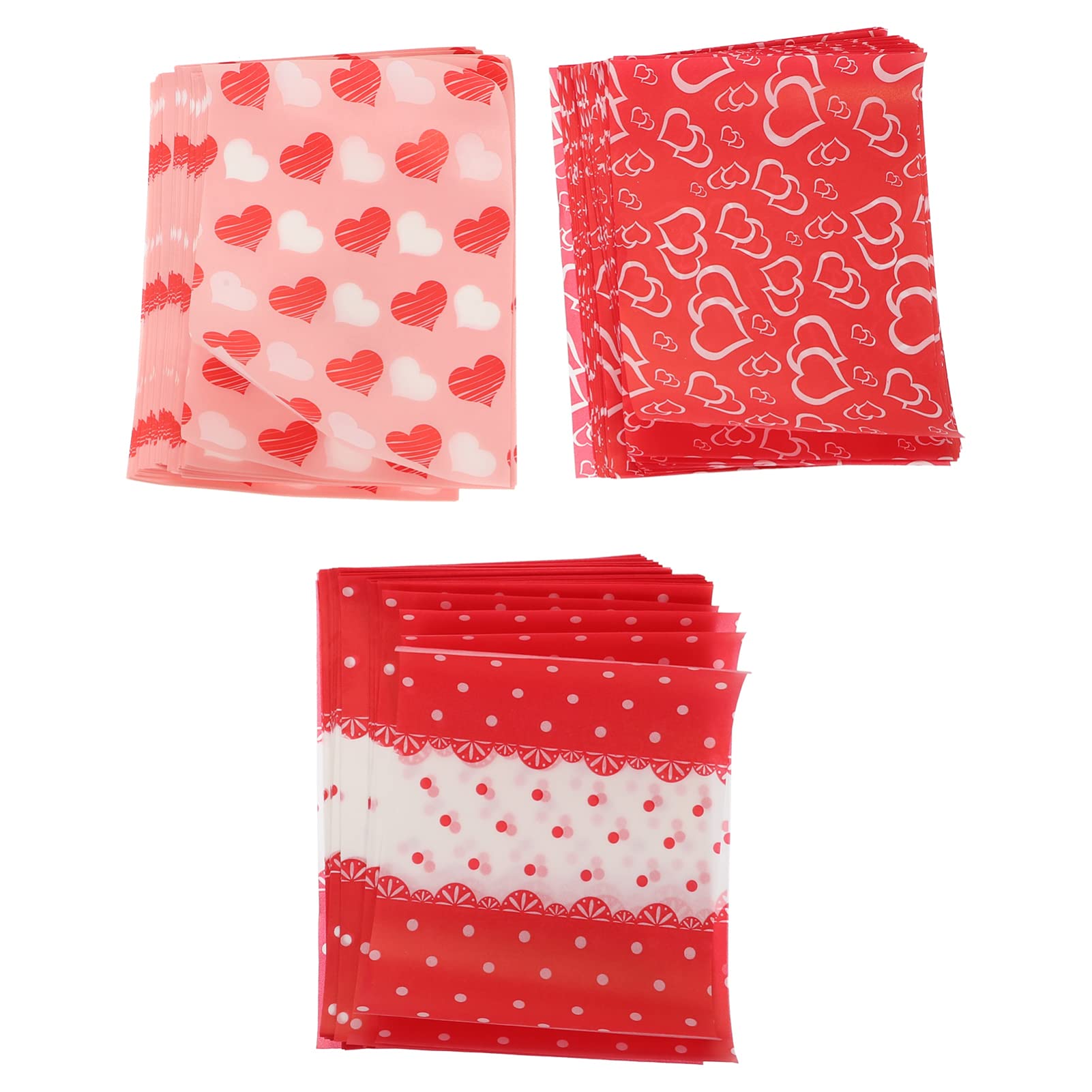 300pcs Heart-Shaped Candy Wrappers - Twistable Caramel Paper for Homemade Sweets, Lollipops, Nougat & Chocolate Packaging | Perfect for Weddings, Parties & DIY Candy Gifts