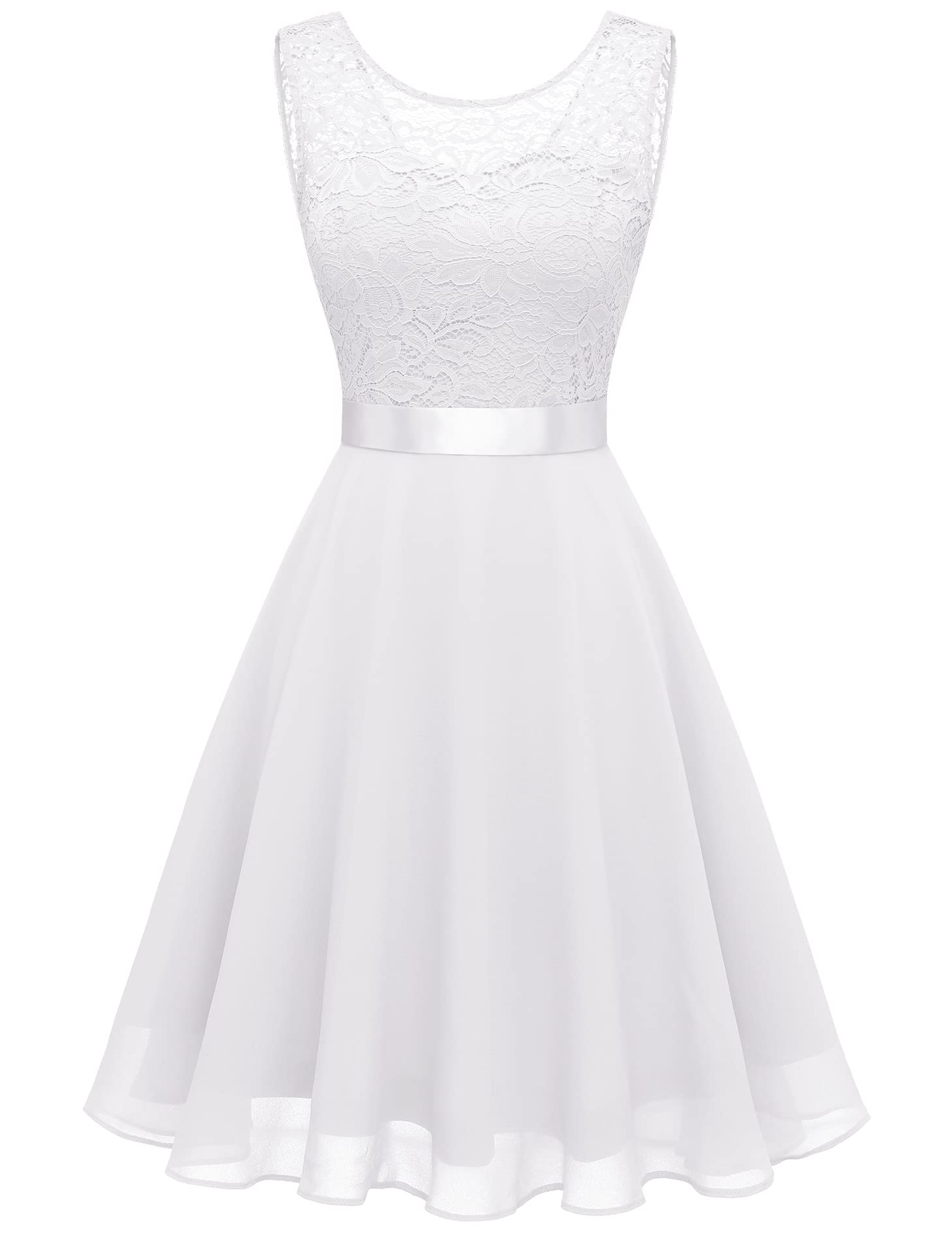 BeryLove Women's Short Prom Dress Lace Wedding Guest Cocktail Party Bridesmaid Formal Dress - Elegant A-Line Mini Dress for Homecoming, Evening Gala, and Special Occasions