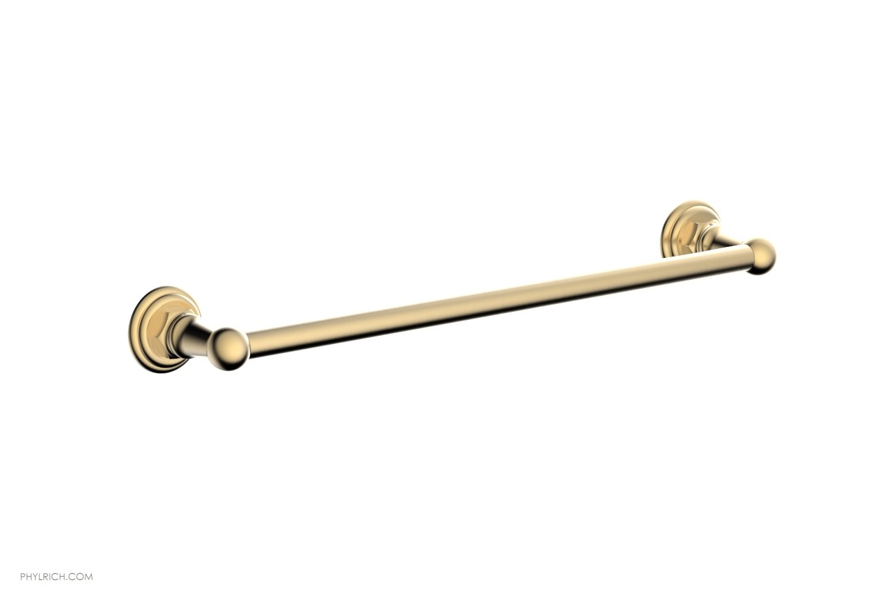 HEX TRADITIONAL 18-Inch Chrome Towel Bar - Bathroom Towel Rack for Hand & Bath Towels - Perfect for Modern & Traditional Bathrooms (50070)