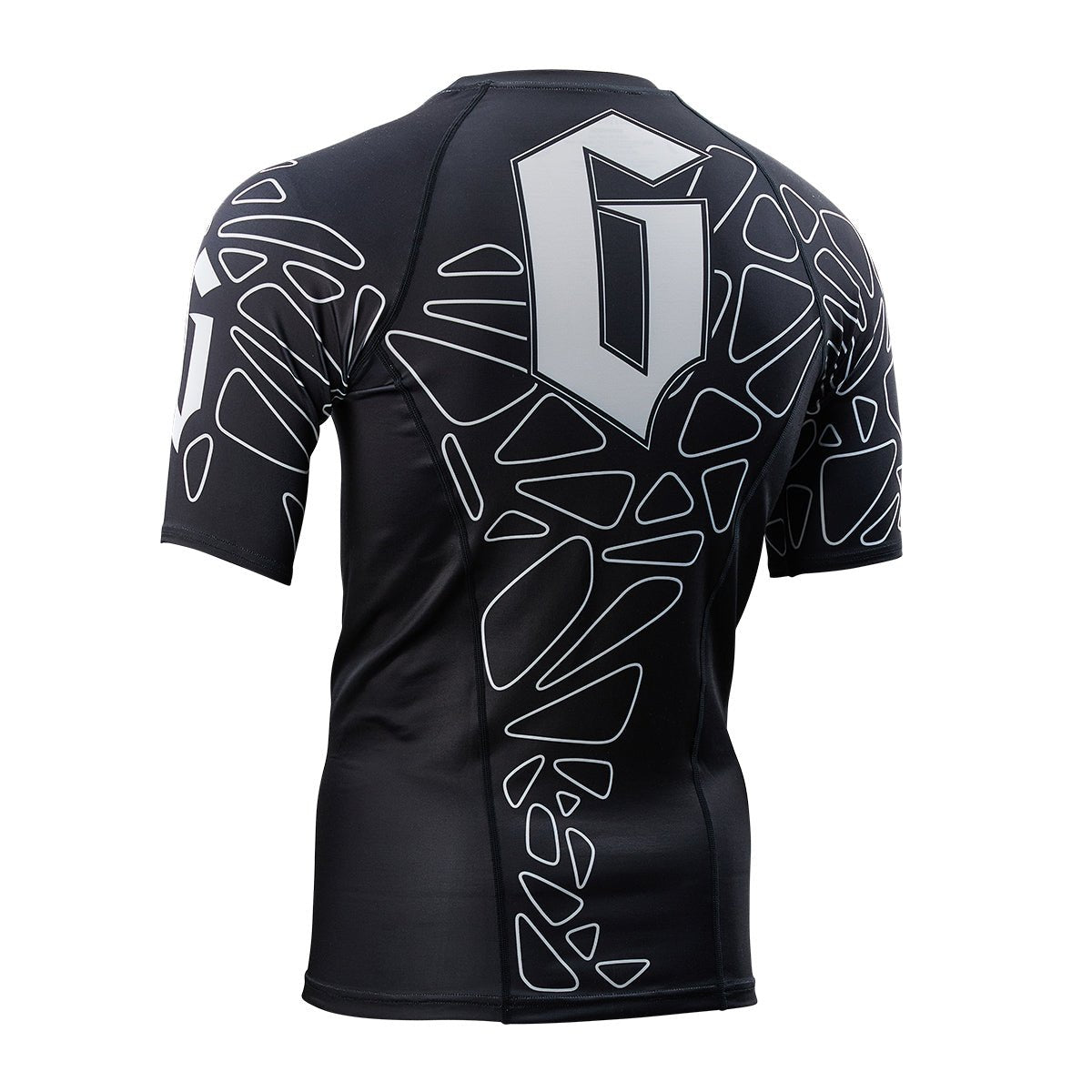 Gameness Men's Short Sleeve Pro Ranked Rash Guard - BJJ MMA Training Shirt for Grappling, Jiu-Jitsu & Combat Sports - Moisture Wicking & UV Protection