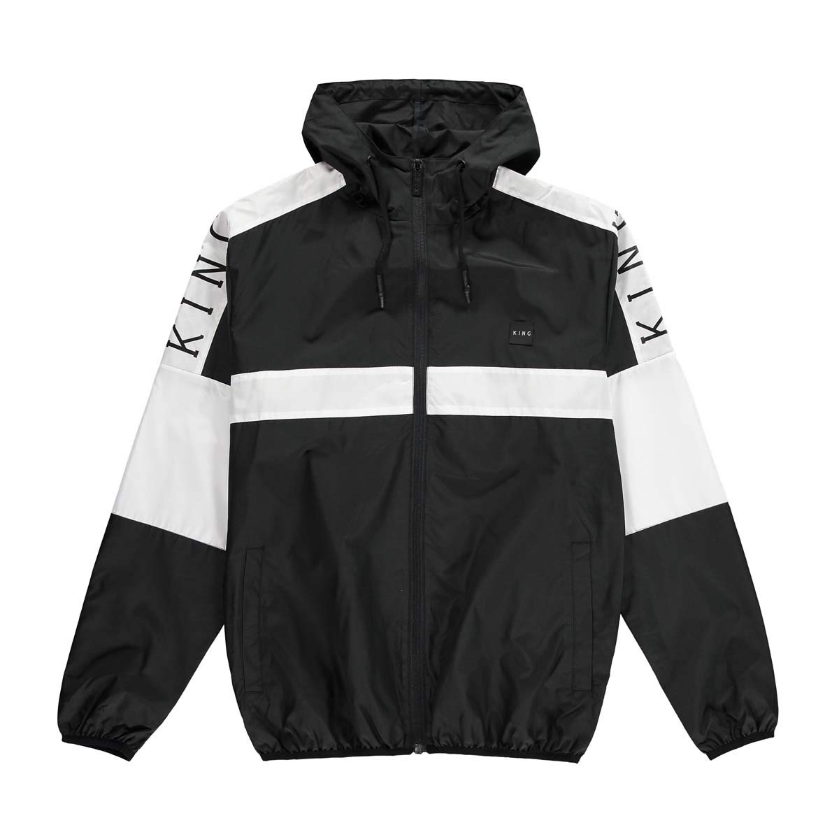 King London Leyton Men's Lightweight Windrunner Jacket - Water-Resistant Windbreaker for Running, Hiking & Outdoor Activities