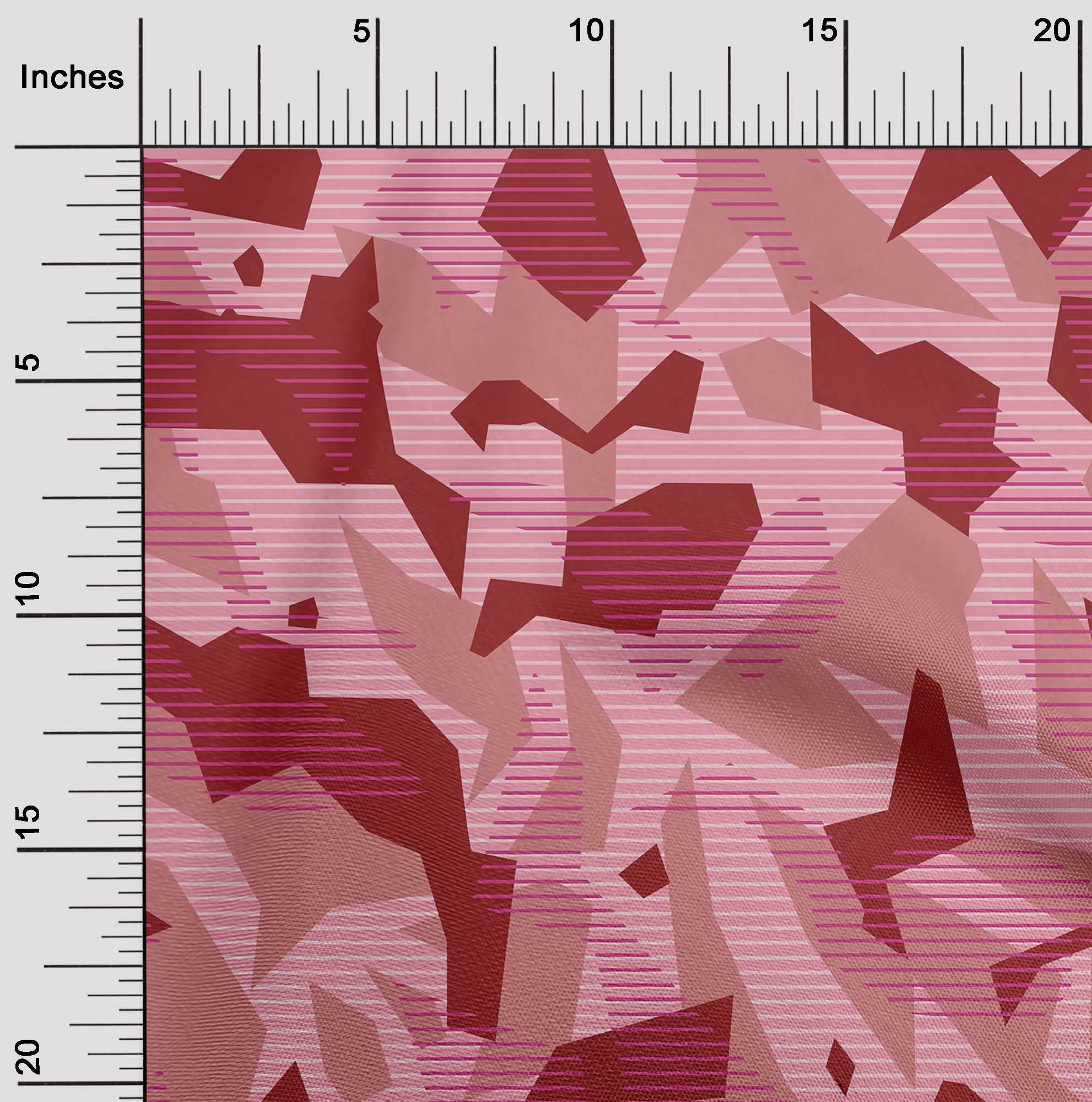oneOone Polyester Spandex Red Abstract Printed Fabric - 56 Inch Wide Craft Material for Sewing, Quilting & DIY Projects | Perfect for Clothing, Home Decor & Upholstery