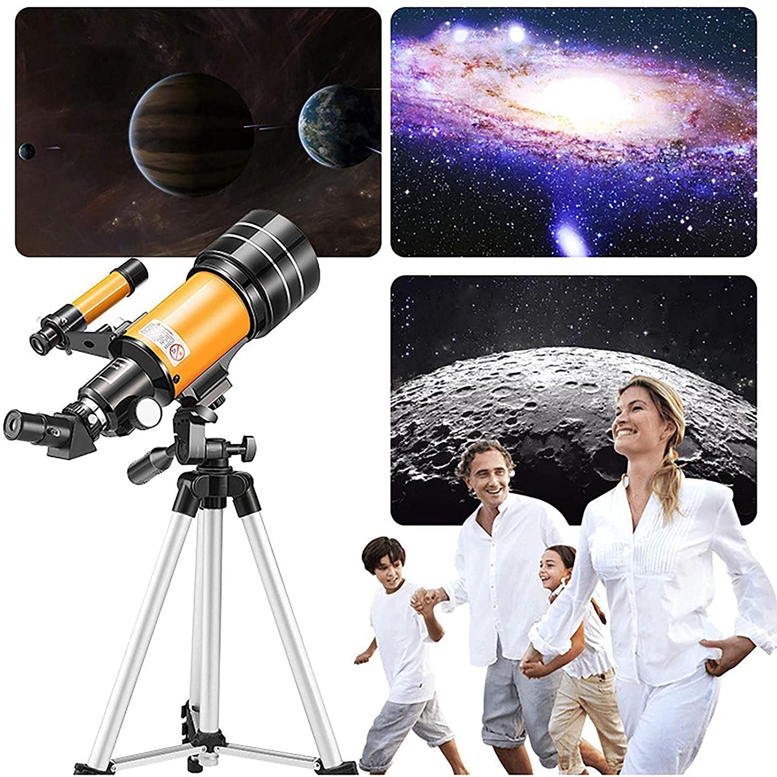 70mm HD Super Telephoto Zoom Monocular Telescope with Tripod - 4K 30070 Astronomical Telescope, Waterproof for Outdoor Use - Perfect for Bird Watching, Hunting, and Stargazing