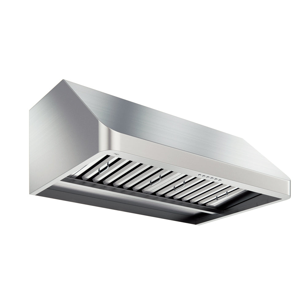 36 Inch Professional Under Cabinet Range Hood - 900 CFM Ducted Ventilation with Turbo Boost - Perfect for Kitchen Smoke & Odor Removal in Apartments, Condos, and Home Cooking Spaces