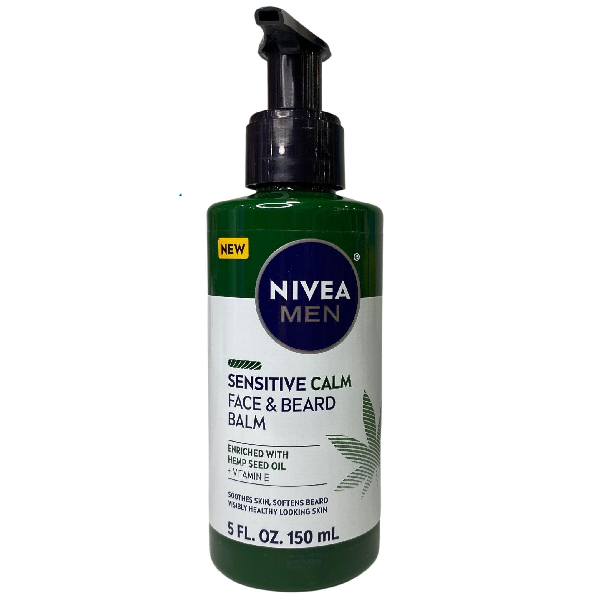 Nivea Men Sensitive Calm Face & Beard Balm 5oz - 42 Pack Bulk - Soothing Moisturizer for Sensitive Skin & Beard Care - Perfect for Daily Grooming & Post-Shave Routine