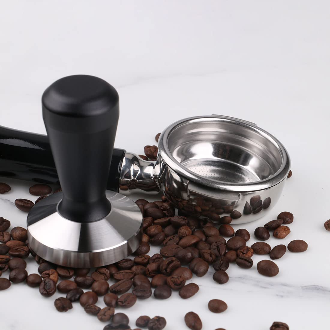 Premium 49mm Stainless Steel Coffee Tamper - Professional Barista Espresso Press for Perfect Coffee Grounds | Ideal for Home Brewing & Café Use