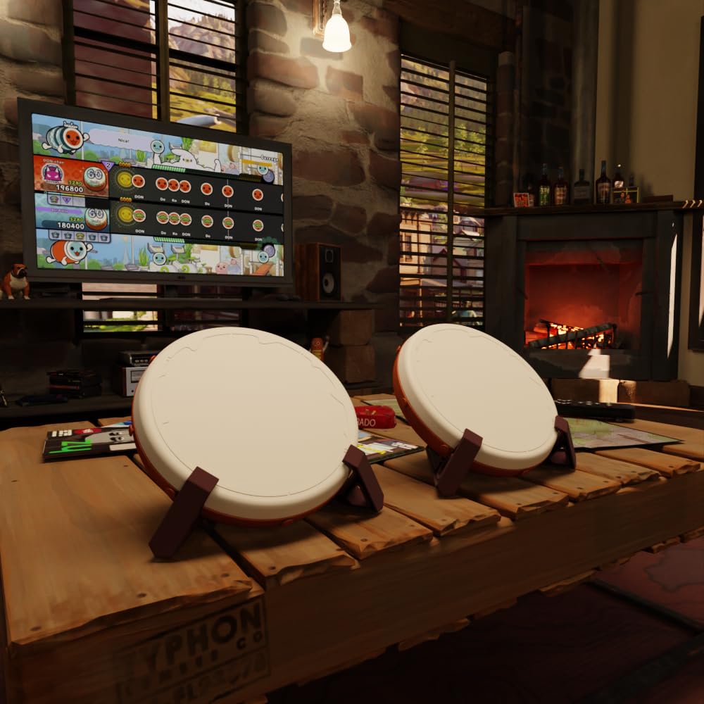 Rythmagica TDC10 Pro Taiko Drum Controller - for Switch, PC, PS4, Xbox - Silent & Precise Gaming