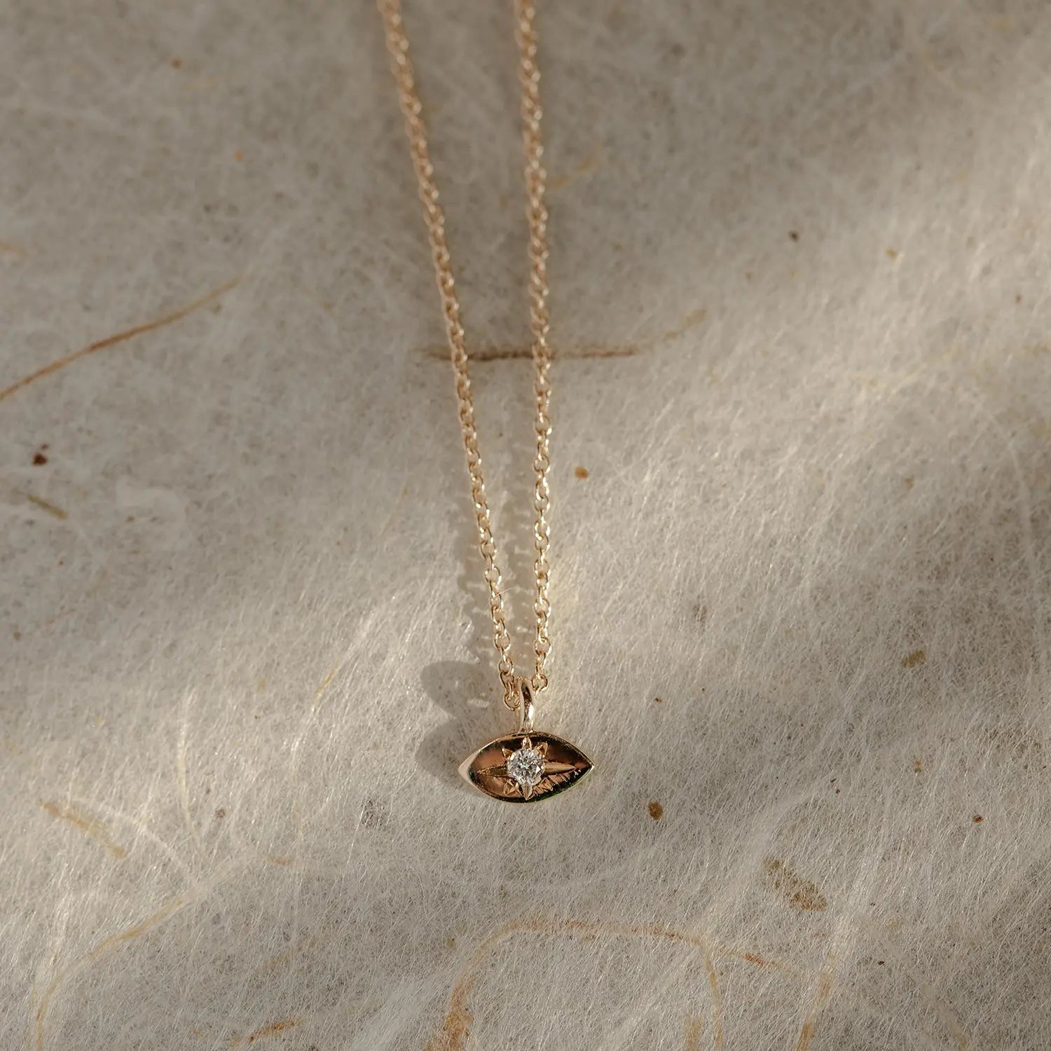 14K Yellow Gold Evil Eye Pendant Necklace - Protection Jewelry for Women, Gift for Her, Perfect for Everyday Wear & Special Occasions