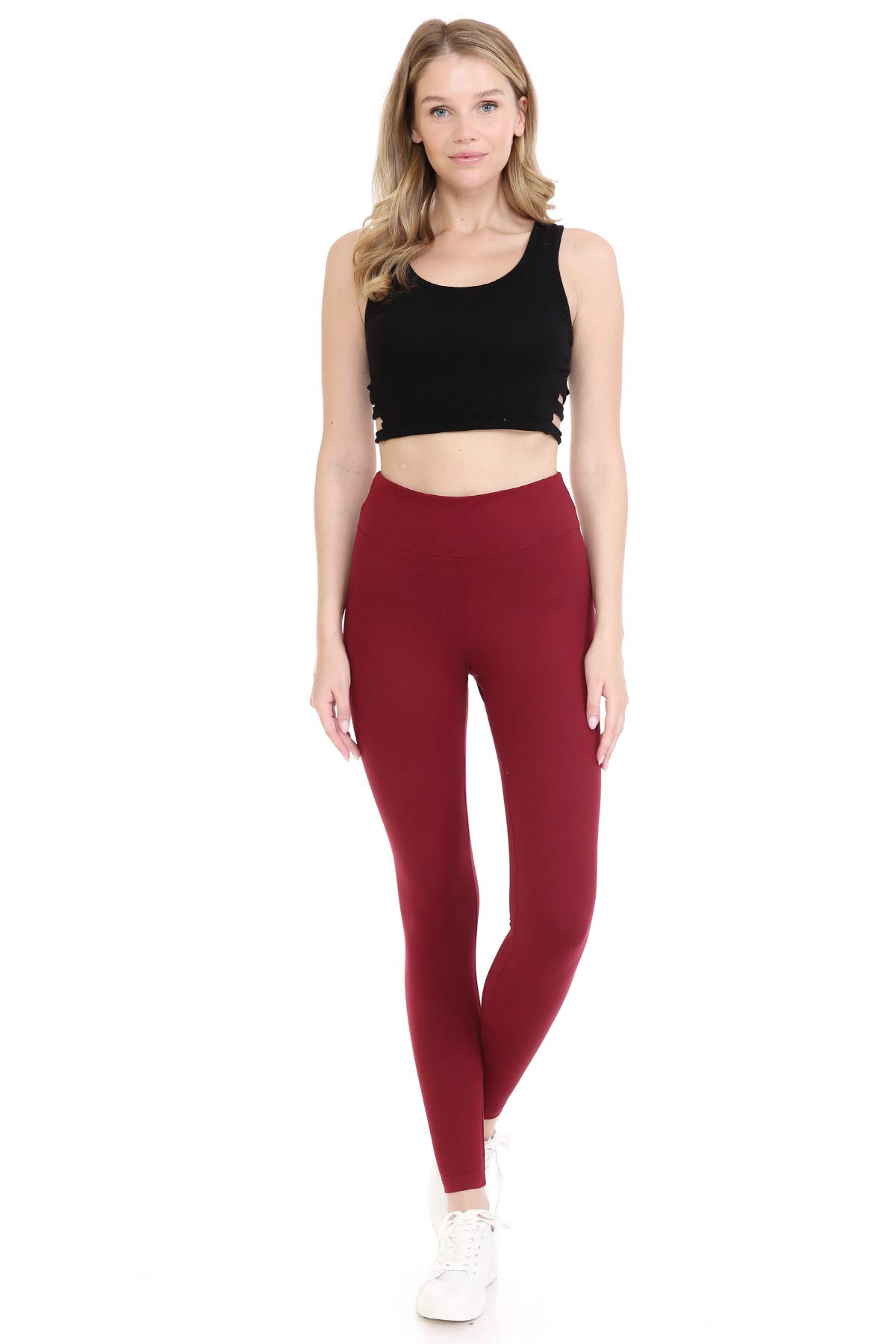 Leggings Depot Women's ActiveFlex High Waist Yoga Leggings - Breathable Workout Pants for Running, Gym & Lounge Wear - Plus Size Available