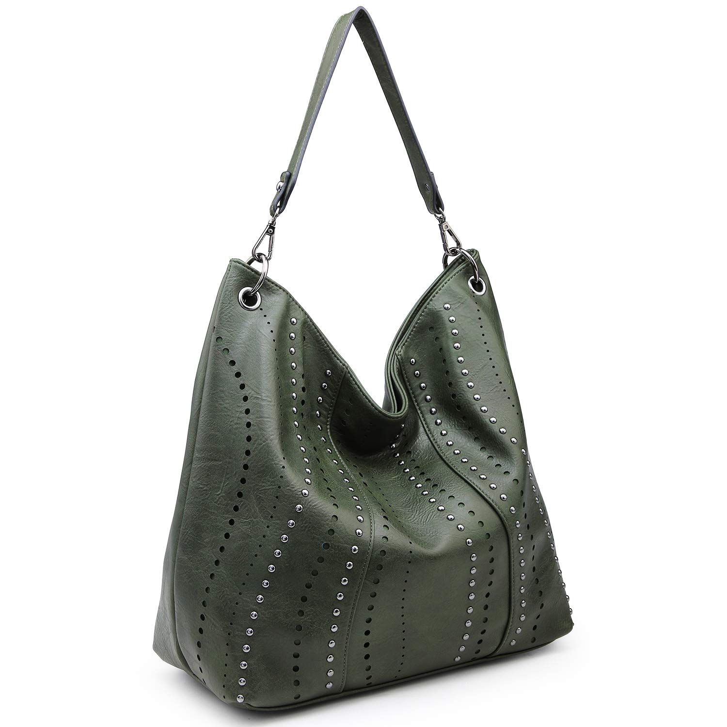 VONMAY Vegan Leather Handbags for Women - Large Hobo Tote Purse with Studs, Bucket Shoulder Bag - Perfect for Work, Travel & Everyday Use