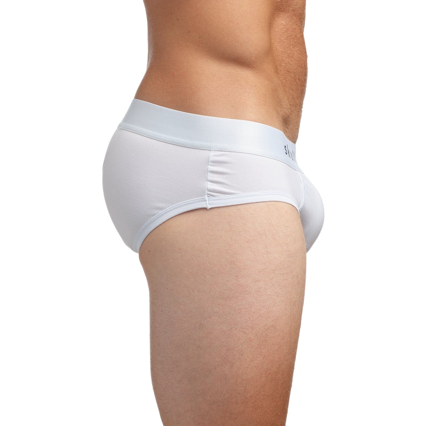 Just the Bones Brief Optic White - Premium Men's Underwear for Everyday Comfort & Support | Perfect for Workout, Office & Casual Wear