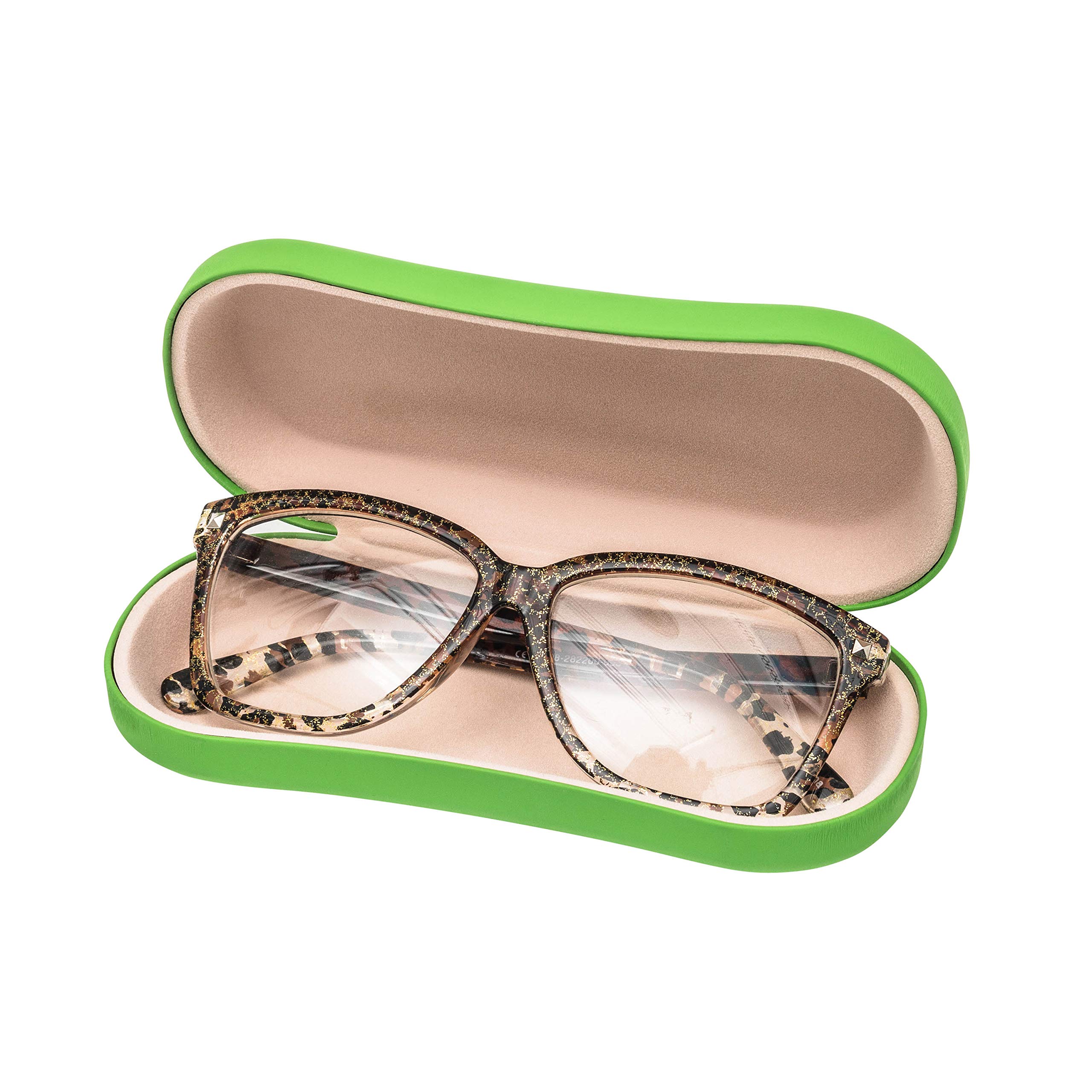 Durable Hard Shell Glasses Case with Microfiber Cloth - Travel & Storage Protection