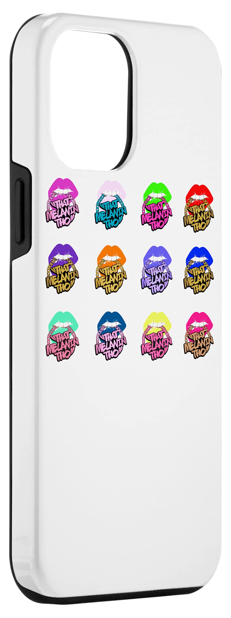 iPhone 12 Pro Max Protective Case - Melanin Love Design | Certified Black-Owned Business | Durable Phone Cover for Work, Travel & Everyday Use