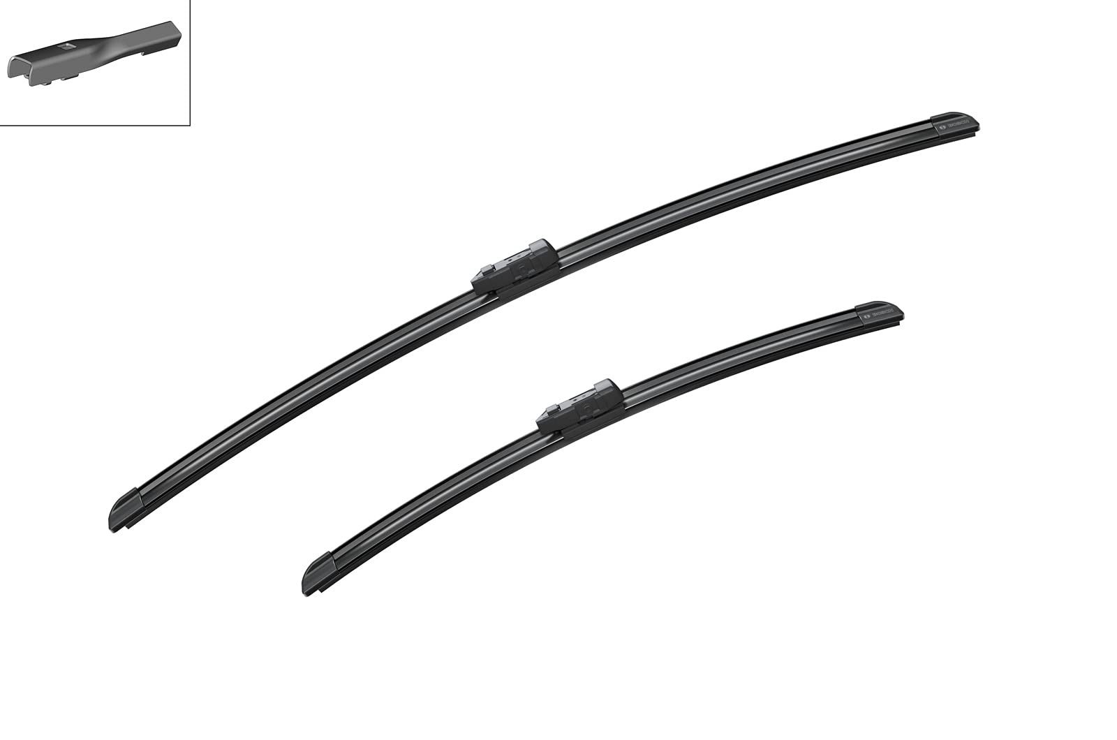 BOSCH Aerotwin Flat Wiper Blades Set 650mm & 450mm (A864S) - Premium Windshield Wipers for All-Weather Protection - Perfect for Rain, Snow, and Highway Driving
