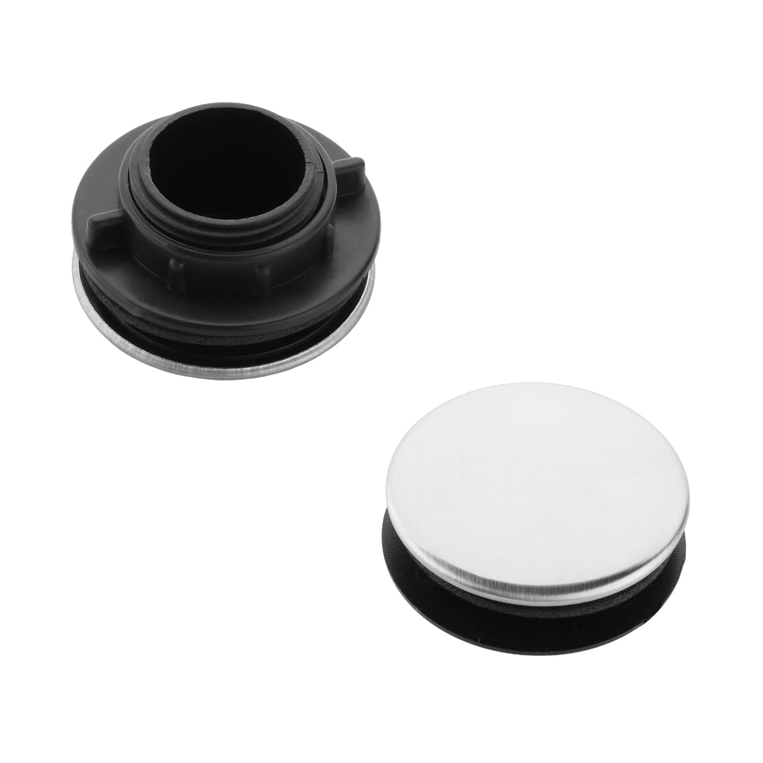 Stainless Steel Sink Tap Hole Cover 2 Pack (1.22-1.57 Inch) - MroMax Kitchen Faucet Hole Cover for Sink Deck Plate, Perfect for Bathroom & Kitchen Renovation