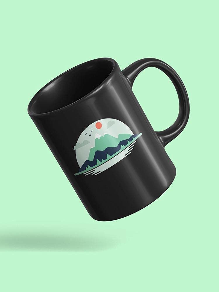 Smartprints Mountain Landscape Ceramic Coffee Mug - 11oz Unisex Travel Mug for Hot & Cold Drinks - Perfect for Camping, Office, or Home Use