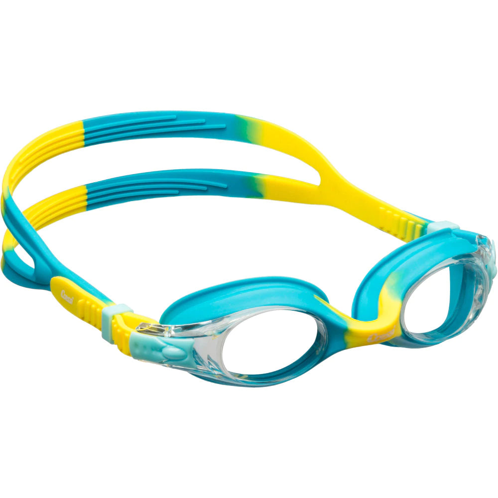 Cressi Dolphin 2.0 Snorkel Set - Lightweight Snorkeling Gear for Adults & Kids - Azure/Yellow Color - Perfect for Beach Vacations & Underwater Exploration