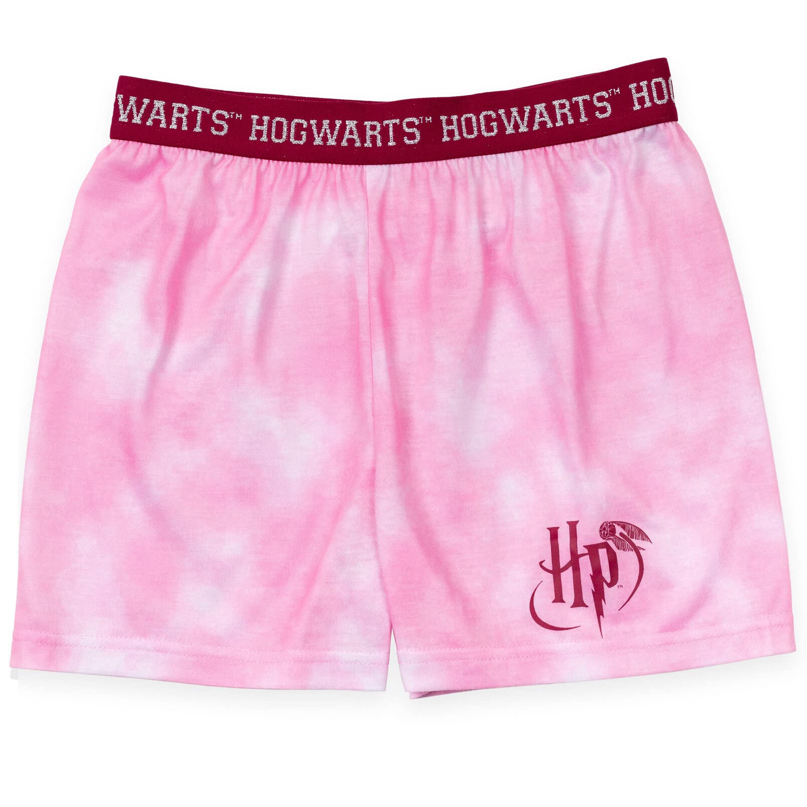 Harry Potter Gryffindor Hufflepuff Ravenclaw Slytherin Pajama Set for Girls - Kids & Teens 2-Piece Sleepwear (Shirt & Shorts) - Perfect for Sleepovers, Movie Nights & Halloween Costumes