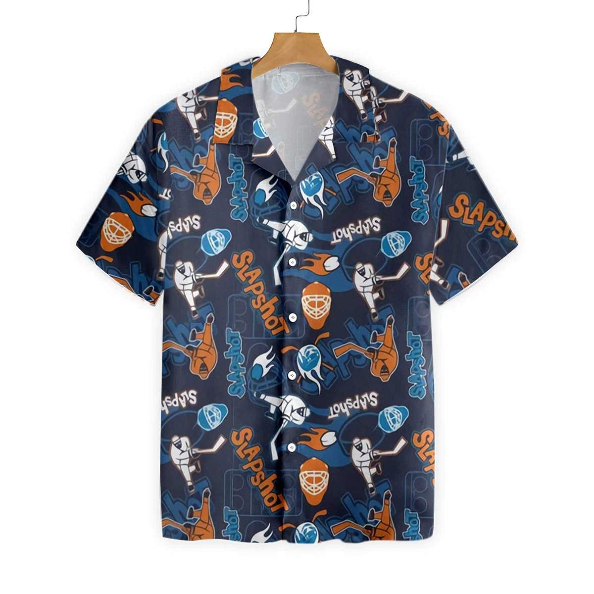 HYPERFAVOR Men's & Women's Cool Hockey Shirts - Short Sleeve Button-Down Hockey Jersey - Unique Hockey Fan Gifts for Players & Fans - Perfect for Games, Parties & Casual Wear