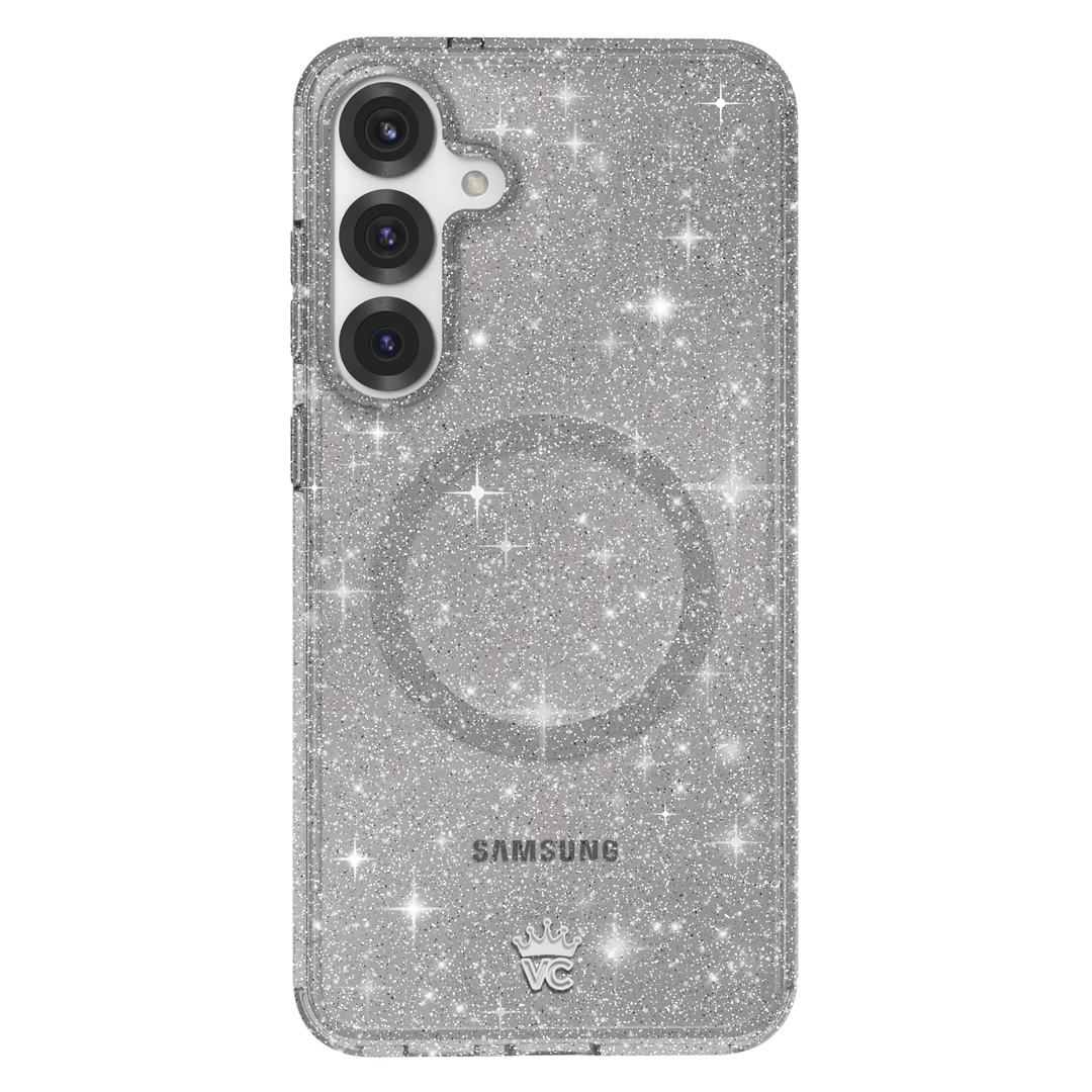 Samsung Galaxy Phone Case with Grey Stardust Design - Slim Protective Cover for Everyday Use, Work & Travel