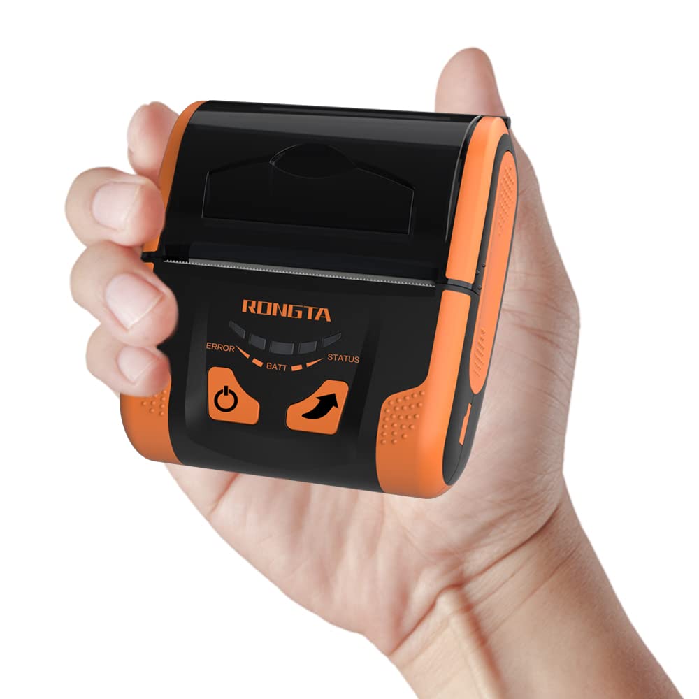 Rongta 80mm Bluetooth Thermal Receipt Printer - Wireless POS Printer with USB for Android Phones, Portable Mobile Receipt Printer for Retail Stores, Restaurants & Small Businesses (RPP300)