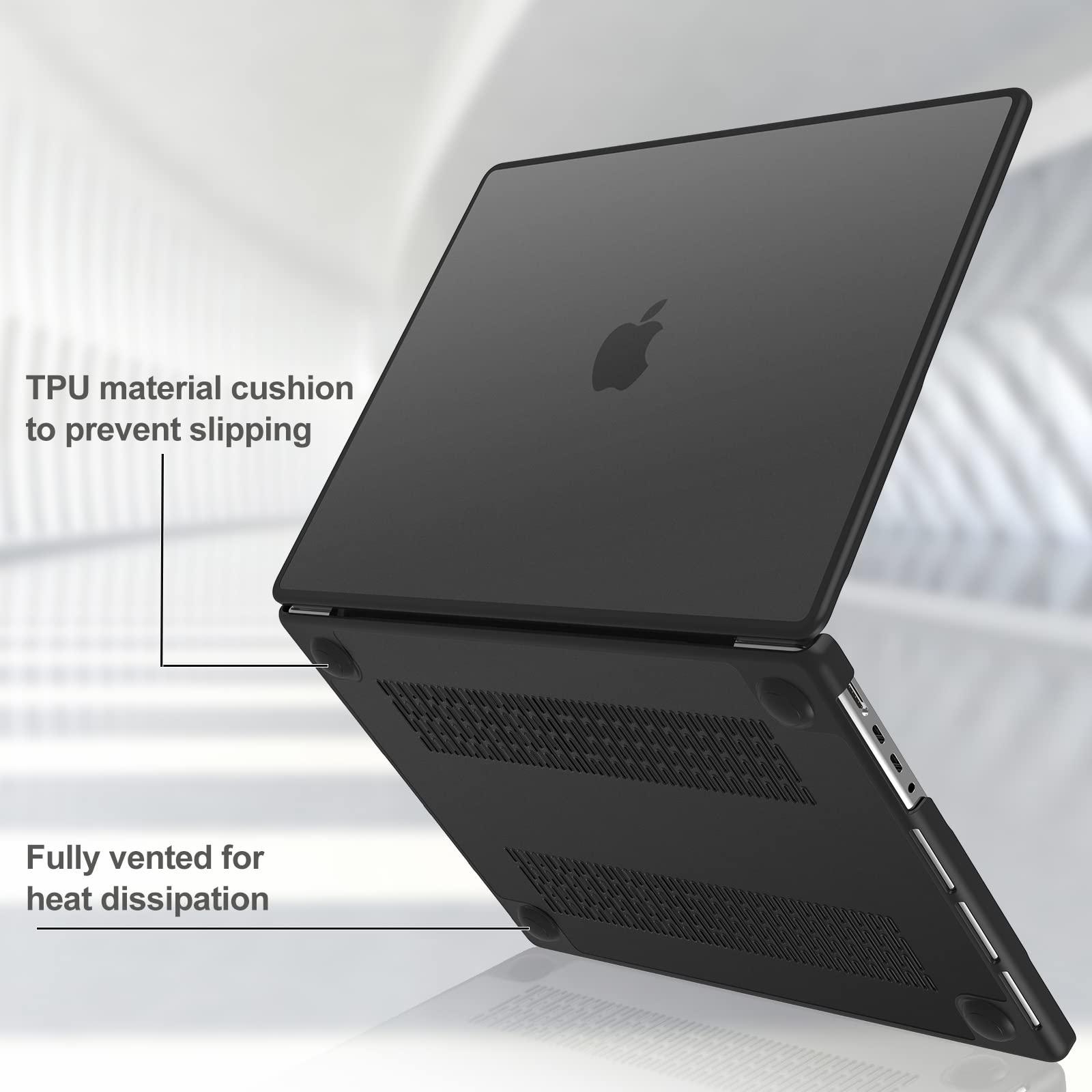 ProCase MacBook Pro 16 Inch Protective Case (2021-2022 Model A2485) - Shockproof & Scratch-Resistant Cover with Precise Cutouts | Perfect for Work, Travel & Everyday Use