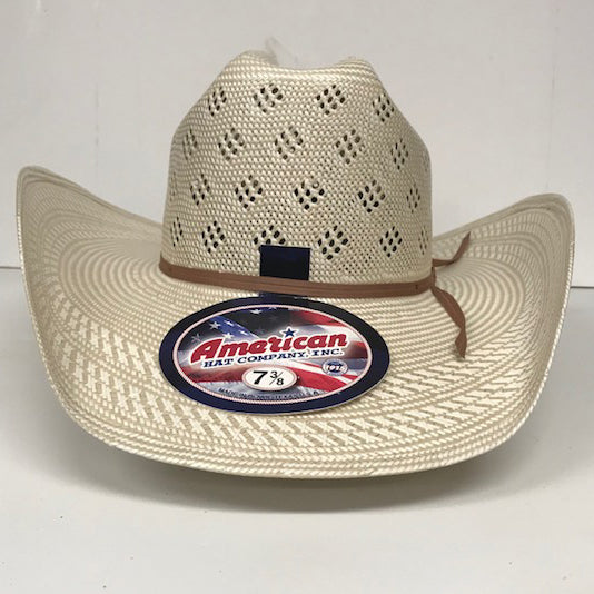 Stylish American Straw Hat with Diamond Vent Holes - Perfect for Summer Beach, Outdoor Activities & Fashion Accessories
