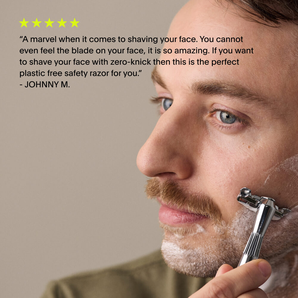 Premium Razor Set Kit for Men & Women - Stainless Steel Shaving Kit with 5 Blades & Travel Case - Perfect for Home, Travel & Gifting