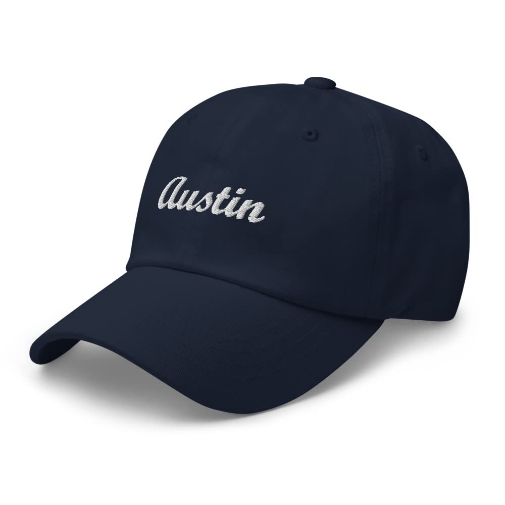 Austin Texas Baseball Hat - Adjustable Dad Cap for Men & Women - Navy Blue TX Pride Hat for Outdoor Activities, Travel & Casual Wear