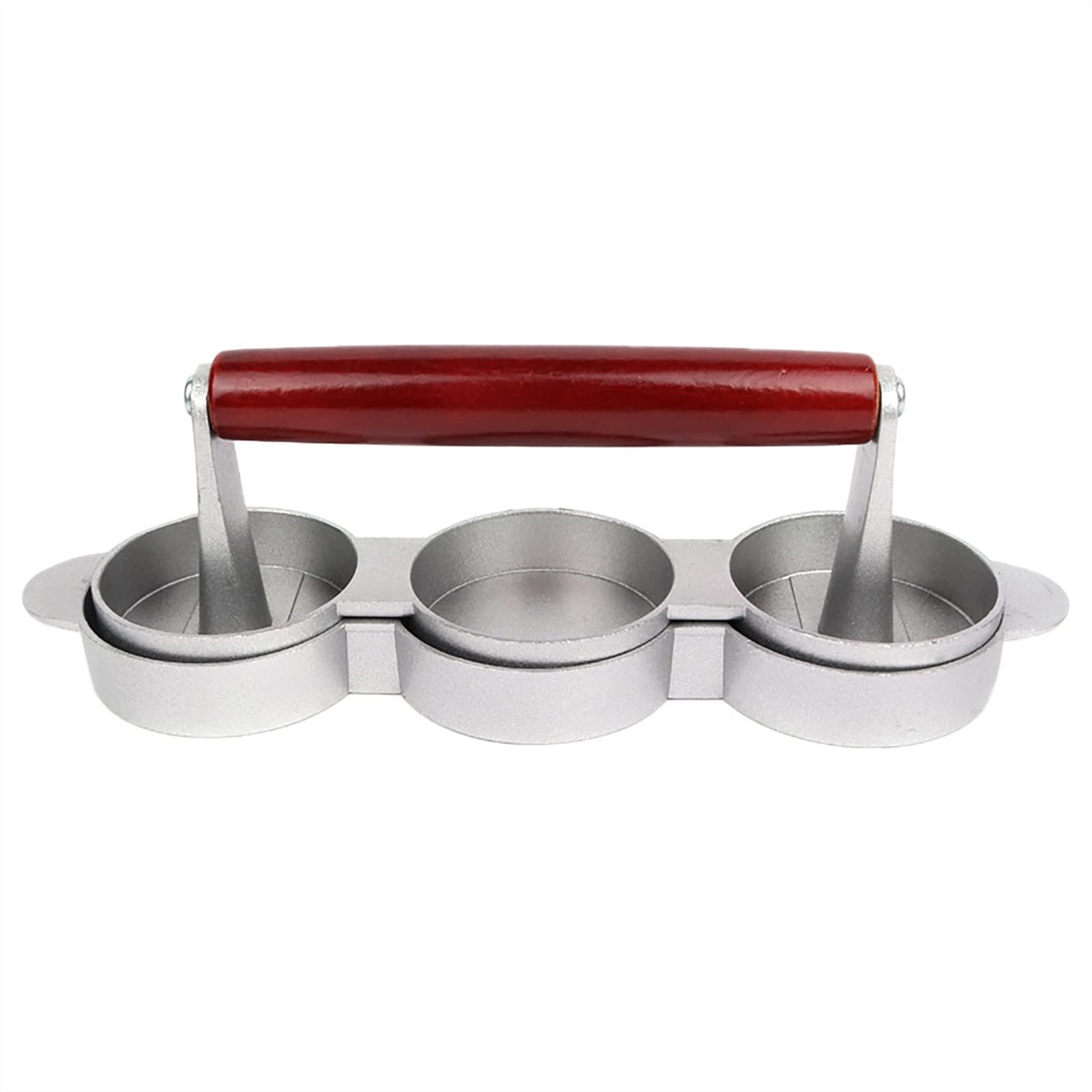 Non-Stick Hamburger Press Maker - Triple Round Patty Mold for Beef, Grill & Chef Cutlets | Perfect for BBQ, Backyard Cookouts & Restaurant Burgers (Color: A)
