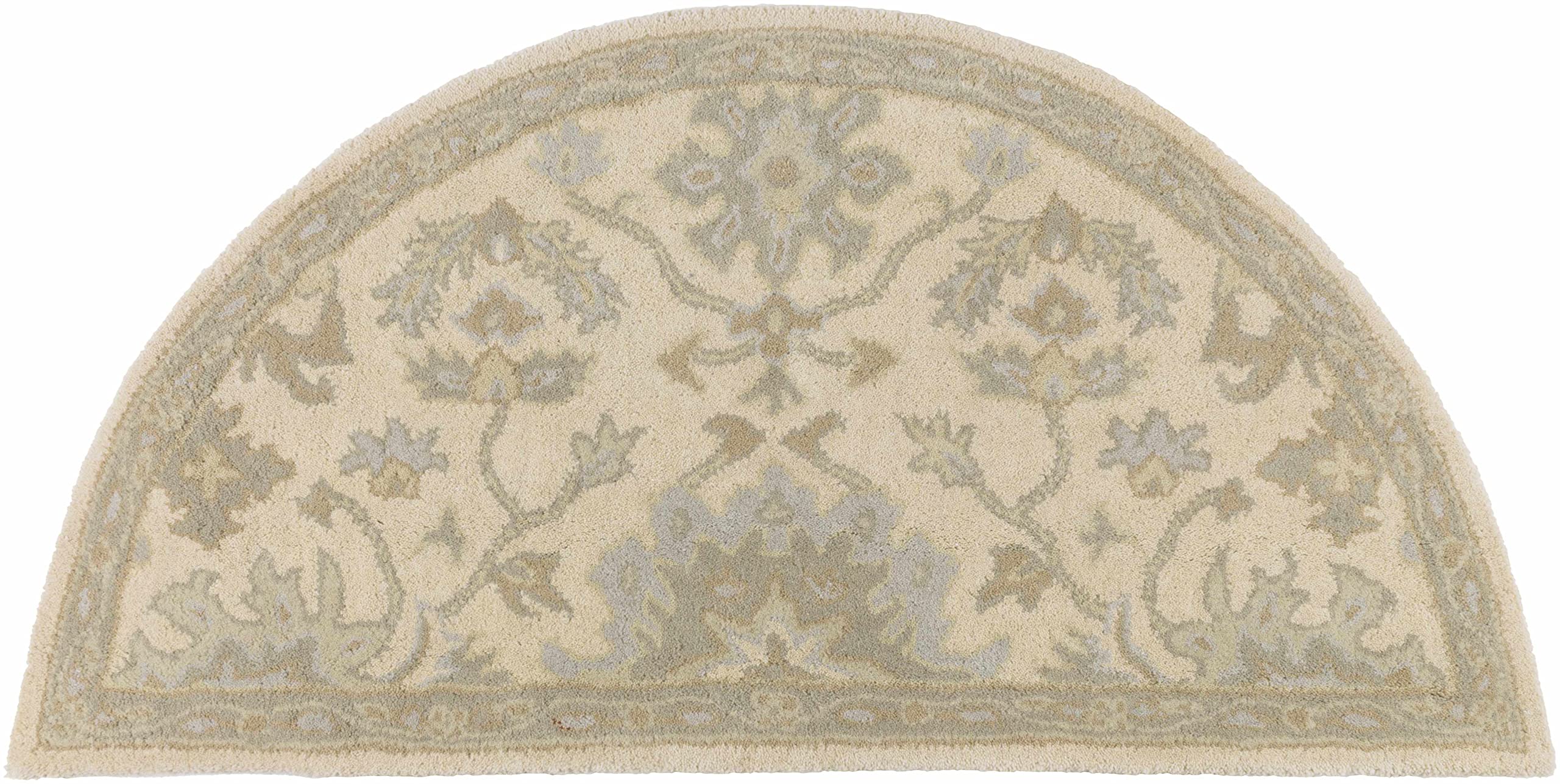Premium Hauteloom Gainesboro Wool Area Rug for Living Room & Bedroom - Traditional Green, Beige, Blue - 9'9