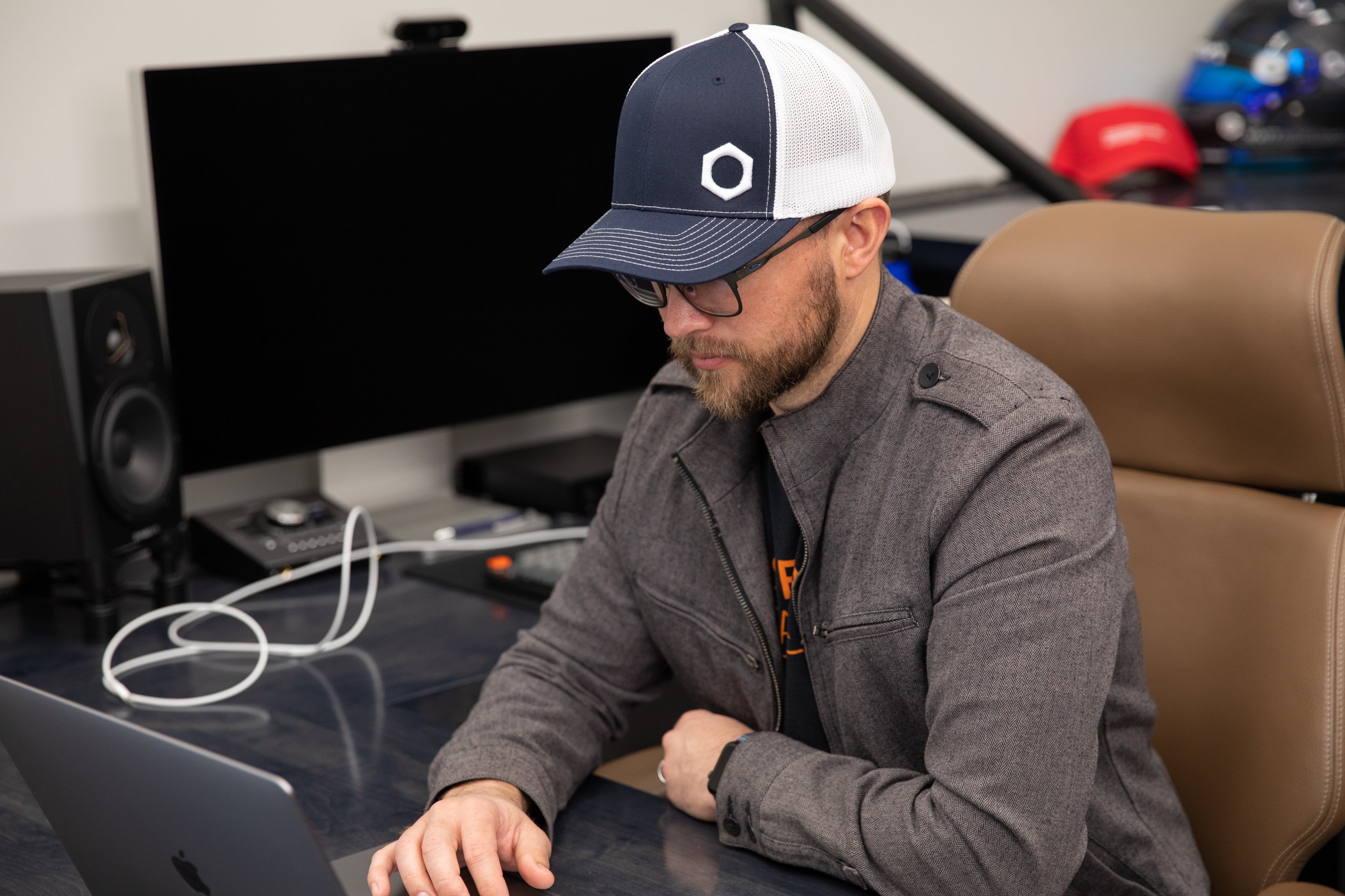 Obsessed Garage Raised Hex Hat Snapback Cap - Stylish Adjustable Dad Hat for Men & Women | Perfect for Outdoor Activities, Sports, and Casual Wear