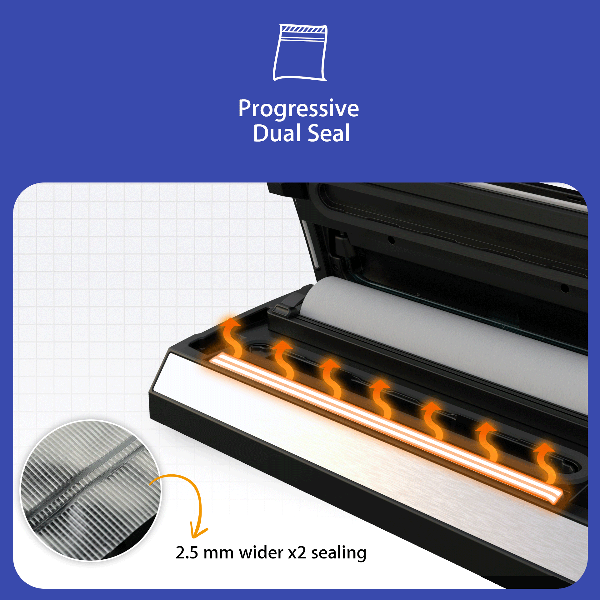 Flora Heavy Duty Commercial Food Vacuum Sealer Machine with 6m Bag Roll - FL FVS 5188 | Perfect for Restaurant, Deli & Home Food Storage | AU Stock