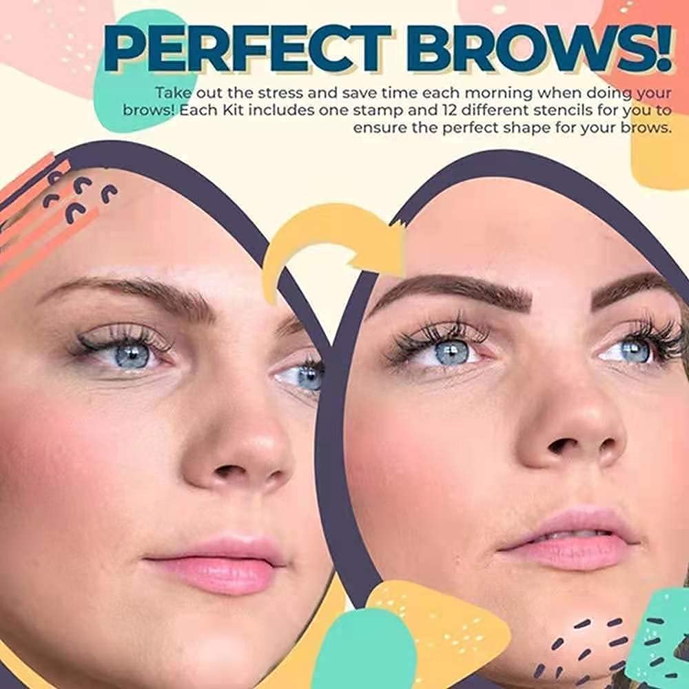 Glowhouse Hairline Powder & Shading Sponge Pen - Waterproof Root Touch Up Concealer for Thinning Hair (Brown) | Instant Hairline Cover for Bald Spots & Receding Hairlines | Perfect for Daily Use, Travel & Special Occasions