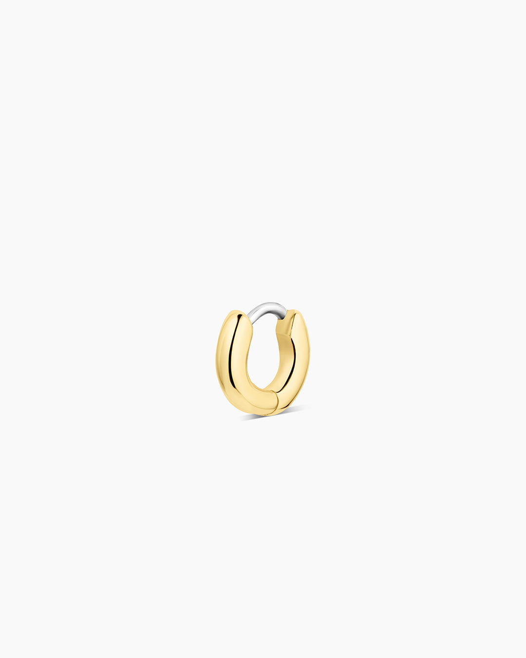 Lou Single Huggie Earrings - Minimalist Gold Hoop Earrings for Women | Perfect for Everyday Wear, Work & Date Night