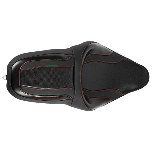 Harley Davidson Road King Street Glide Electra Glide Road Glide 2-Up Bucket Seat (2009-2023) - Comfortable Motorcycle Driver & Passenger Seat for Long Rides - Perfect for Touring, Cruising & Road Trips