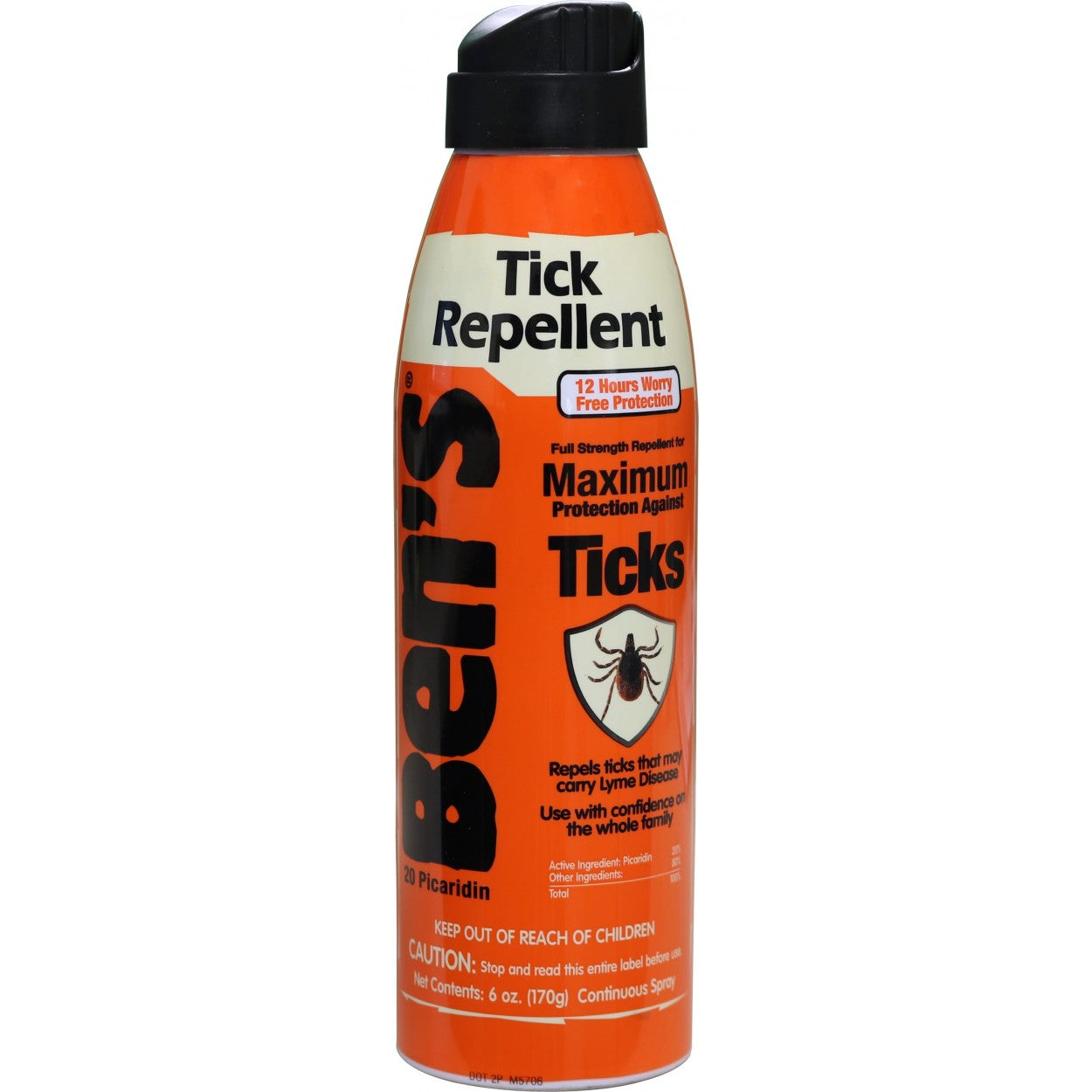Ben's Natural Tick Repellent Spray - 6oz (170g) | DEET-Free, Eco-Friendly Bug Spray for Humans & Pets | Outdoor Protection for Hiking, Camping & Yard Activities
